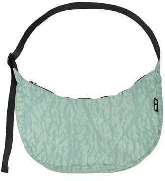 Ela Mo Moon Bag - Schöne Damen Halbmond Tasche - Nachhaltige Crossbody Bag aus recyceltem PET, schicke halbrunde Schultertasche für Alltag & Reisen (Mint)