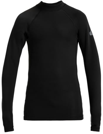 Quiksilver Jungen Everyday Heat LS Youth T-Shirt, Black, 8