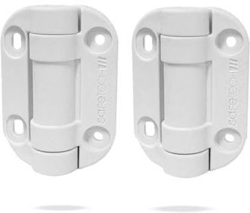 Safetech Hardware Selbstschließende Torscharniere, selbstausrichtende Pool- und Outdoor-Scharniere, strapazierfähig, verstellbare Spanntorscharniere für alle quadratischen Pfosten, Metall, Holz und
