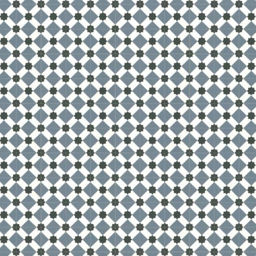 VINYL FLOORING UK White Blue Designer Effect Anti-Slip Vinyl Flooring For Kitchen Bathroom LivingRoom DiningRoom 2.8mm Thick Vinyl Sheet Waterproof Linoleum Sheet-1m(3'3) X 4m(13'1)-4m²