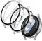 JETech Cover con Pellicola Protettiva per Samsung Galaxy Watch 7 44mm, Custodia Protettiva Complessiva, Incorporato Vetro Temperato Film Alta Sensibilità, 2 Pezzi (Trasparente)