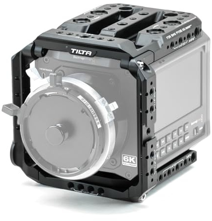 Tilta PYXIS 6K Cage, Full Camera Cage Compatible with PYXIS 6K/12K | Features SSD Holder, NATO, Arri Rosette, Cold Shoe Mount, 1/4-20, 3/8-16 Threads, Black