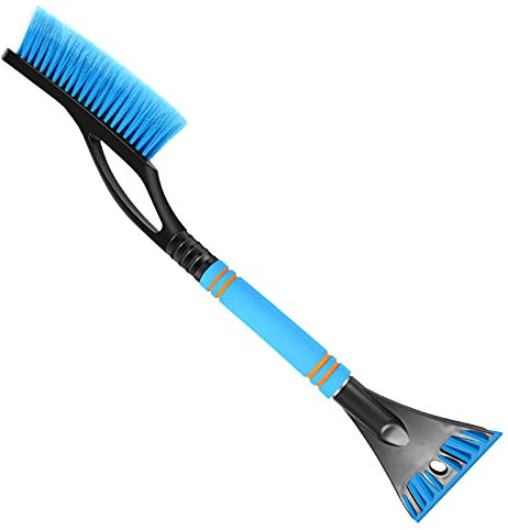 yishao Eiskratzer Auto mit Besen für Audi A8 2018-2023 2022 2021 2020, Effizienter Sicherer Scheibenkratzer Auto aus Premium ABS Ergonomischer Profi Schneekratzer,Blue