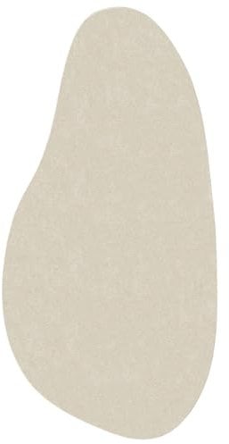 vidaXL Wellenform Akzentteppich in Beige | Moderner weicher Polyester-Teppich 100 x 200 cm Nur für drinnen Elegantes Design für Wohnzimmer und Flur Dekorartikel Wohntextilien