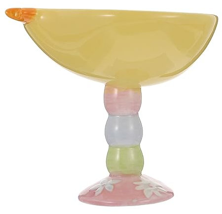 KICHOUSE 1stück Keramischer Snackbecher Im Hühnerdesign Stehender Cup Für Eis Pudding Und Süßigkeiten Dekorativ Gelb Für Partys Und Festliche Anlässe