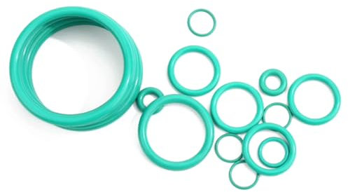 YUAEB biao Boutique Shop UK 140 Stück O-Ringe aus Fluorkautschuk (Außendurchmesser 5–11,5 mm) – 1,9 mm Dicke FKM-Dichtungen. Hochtemperaturbeständige Dichtungen bis 250 °C für Präzisionsgeräte