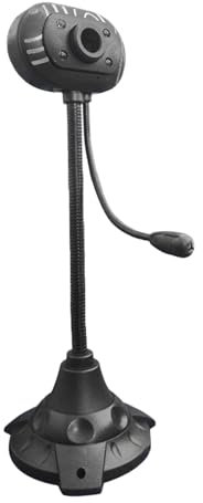 Fazvncv Cámara web giratoria USB para PC, rotación de 360 grados, micrófonos integrados para laptop y escritorio