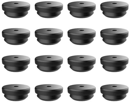 NPXUAMTJ 16PCS Rubber Plugs For Stove Screw Protections And Hob Caravans Cooker Replacement Parts Hob Rubber Caps