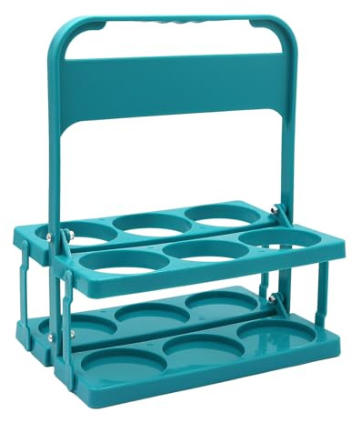 Porte-bouteille de lait - Support de rangement réutilisable en ABS, support de transport portable pliable, organiseur solide avec plusieurs rainures avec poignée pour jus de lait