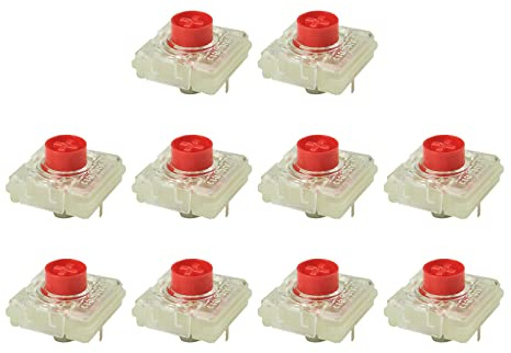 Low-Profile Cherry MX Red Switch Set - 10Pcs for LP Low Profile Backlit Keyswitch for Mechanical Keyboard Red Switches Mechanical Keyboard Mx Switch Tester