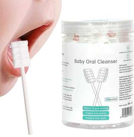 Tongue Cleaner, Gauze Soft Mouth Wipes Toothbrush Set, Hygienic Cleaning Tool, Gentle Gum Care Feature, Grooming Accessory for Home Care