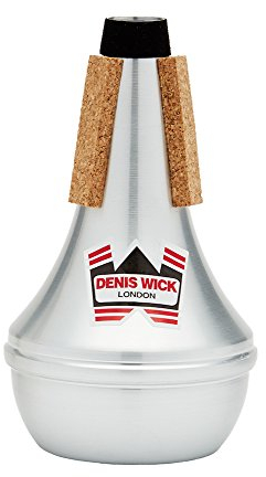 DENIS WICK Sordina para trompeta en Re o corneta en Mi bemol recta de aluminio (5520)