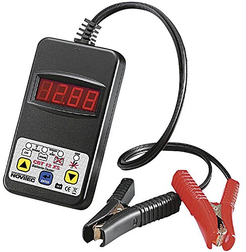 Novitec Batterietester CBT 12XS für 12V Batterien, Schwarz