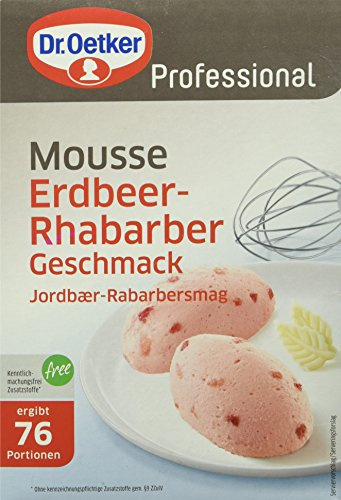 Dr. Oetker Mousse Erdbeer-Rhabarber-Geschmack 1 kg, 1er Pack (1 x 1 kg)