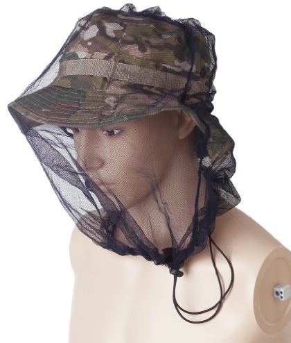 Camping Moskito Bug Mesh Kopf Gesicht Schützen Mückenschutz Net -Schwarz