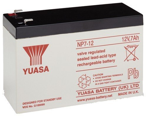 YUASA AGM 12v 7Ah (as 6Ah 7.2Ah & 7.5Ah) - FLYMO CT250X STRIMMER BATTERY