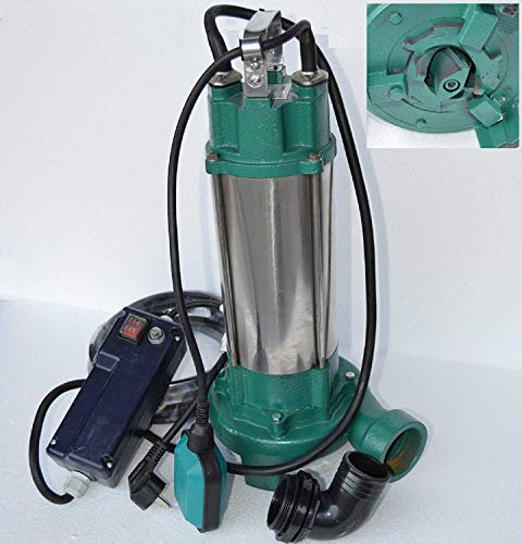 Fäkalienpumpe Tauchpumpe Schmutzwasserpumpe IBO2200, 2200Watt Spannung: 230V/50Hz Fördermenge: 24000l/h / 400l/min. mit Cutter zum zerkleinern organischer Festststoffe mit Überspannungsschutz + Abschaltautomatik die die Pumpe vor Schäden schützt.