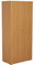 Office Hippo Cupboard With 4 Shelves, Lockable, Beech, 80 x 45 x 180 cm