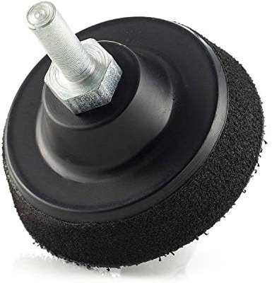 Glass Polish 2 inch (50mm) Spindle Hook & Loop Grip Backing Pad for Drills with Universal Drill Attachment - GP12002