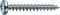 SPAX Universalschraube, 5,0 x 16 mm, 1000 Stück, Kreuzschlitz Z2, Halbrundkopf, Vollgewinde, 4CUT, WIROX A3J, 0231010500165