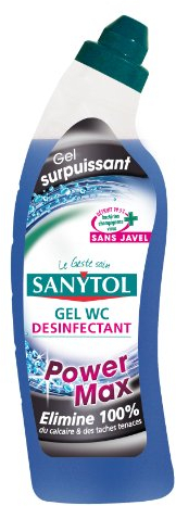 Sanytol - 33639120 - Désinfectant Détartrant WC - Surpuissant - 750 ml - Lot de 3