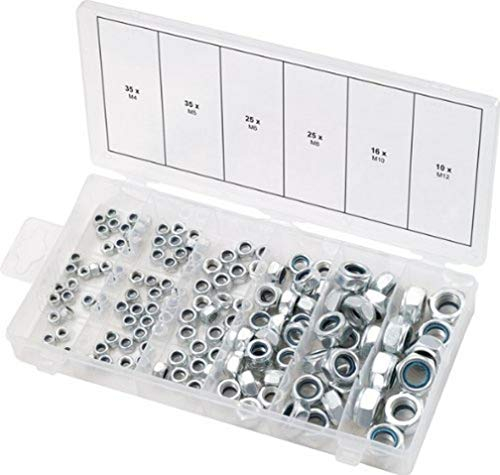 KS Tools 970.0120 Assortimento dadi autobloccanti, M4-12, 146 pz