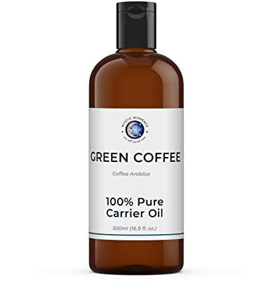 Mystic Moments| Green Coffee Carrier Oil 500ml | Coffea Arabica Seed Oil | Revitalising Moisturising Treatment for Skincare & Haircare | Natural Carrier for Aromatherapy & Cosmetic Formulations