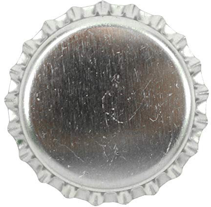 Dekohelden24 100 Kronkorken Silber - neu - ungestanzt - zum Bier selber brauen und zum verschließen jeglicher Standartflaschen und Mehrwegflaschen
