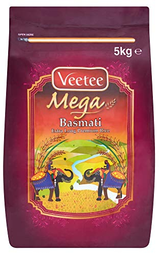 Veetee - Mega - Basmati - Riz extra long haut de gamme (1 x 5 kg)
