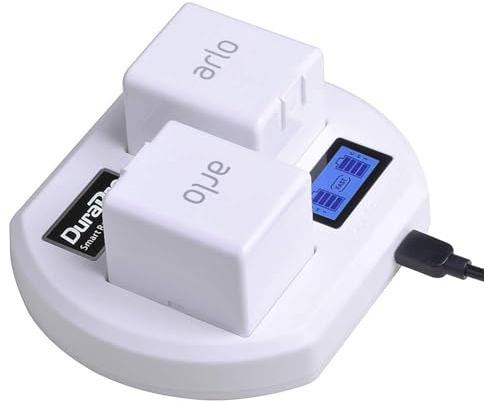 DuraPro LCD Dual Akku Ladegerät Ladestation für Arlo Pro, Arlo Security Light, Arlo Pro 2 & Arlo Go VMA4400-100EUS