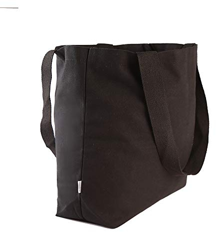 Augbunny Durable 100% Cotton 12oz Canvas Heavy Duty Extra Large Grocery Bag Beach Tote Shopping Bag Multi Purpose Tote.