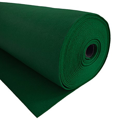 Bastelfilz 1m Meterware Filz 90cm x 1,5mm Dekofilz Taschenfilz Filzstoff 45 Farben, Farbe:dunkelgrün