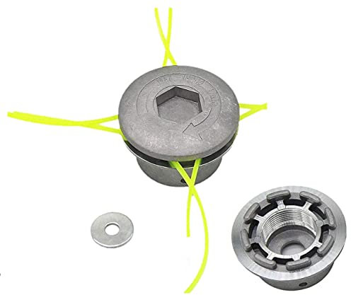 Testina Decespugliatore Universale in Alluminio | 4 Fili Nylon Resistenti Inclusi | Compatibile con Tagliaerba, Tosaerba, Rasaerba da Giardino | Attacco 20mm e 25,4mm