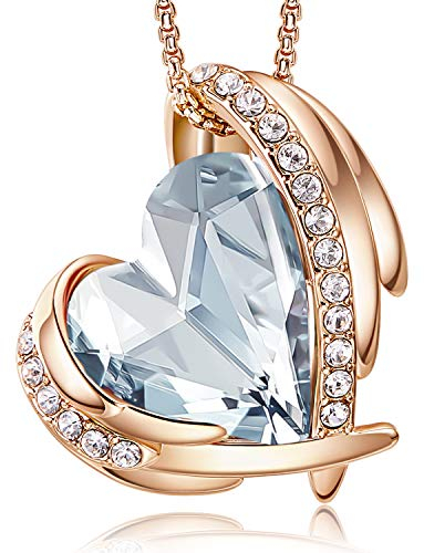 CDE Kette Damen Rosegold Herz Halskette für Frauen Schmuck mit Elegante Geschenkverpackung Valentinstags Geschenk für Sie Frau Freundin Mama Valentinstag/Party/Hochzeitstag/Jubiläum/Geburtstag