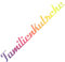 55cm Familienkutsche Autoaufkleber Hologramm Regenbogeneffekt Frontscheibensticker Heckaufkleber Glitzer