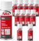 Alfa 12x Klarlack 400 ml Matt transparent -Profi-Qualität - witterungsbeständig, schnelltrocknend, einfache Verarbeitung, hohe Ergiebigkeit, Made in Germany