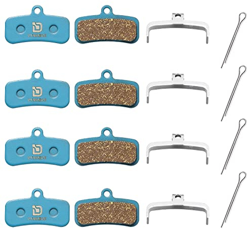 Dymoece 4 Paar Fahrrad Bremsbeläge für Shimano D03S D02S Saint BR-M810 BR-M820 Deore XT BR-M8020 BR-M8120 ZEE BR-M640 XTR BR-M9120 Tektro HD E725 M735 M745 M750 TRP SL