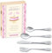 Maverton Set de Couverts De Table Bebe 1 An personnalisé dans boîte en bois imprimée - Couvert Enfant Inox Animal - Cadeau Enfant 1 an anniversaire - Cadeaux bébé - Coutellerie gravée - GÂTEAU