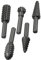 AERZETIX - C59612 - Juego de 5 fresas surtidos para madera - para bruñido pulido grabado limar desbarbado carpintería - herramienta rotativa para mandril destornillador taladro - en acero