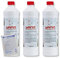 DEWEPRO-Set: SANIT RohrReiniger flüssig (3063) - 3 Flaschen à 1000ml - Hochwirksamer Rohrreiniger auf flüssiger Basis, inkl. 1 St. DEWEPRO® Single Scrubs
