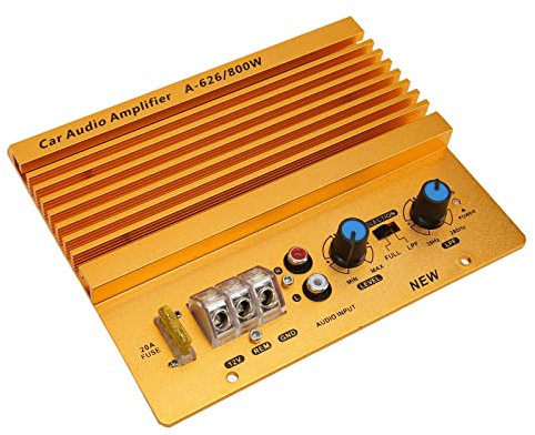 Amplificatore Audio Ad Alta Potenza per Auto 12V 800W, Scheda Amplificatore Scheda Subwoofer per Bassi Potenti, Amplificatore Stereo Dinamico per Veicolo