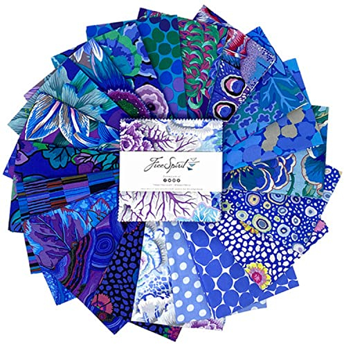 Kaffe Fassett Classics plus Lake 12,7 cm Charm-Packung für free spirit Fabrics Stoffquadrate 12,7 cm