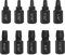 Saipor 10 PCS Damaged Bolt Extractor Kit Heavy-Duty Screw and Bolt Extractor Drill Bit Set Hex Shank Rounded Bolt Remover Tools Easy Removal of Rusty and Broken Bolts for Automobile Repair