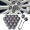 20 Stück Auto Radmutternkappen für Opel Astra J, Radschrauben Kappen, Sechskant-Reifen Muttern-Abdeckungen, Radmuttern Bolt mit Entfernungswerkzeugsatz(19mm,Grey)
