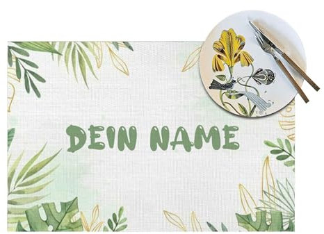 LLLGSH Personalisierte Tischsets - Tischset Kinder mit Name - Personalisierbares Tischset Bedrucken - Geschenk zum Geburtstag, Weihnachten - rutschfeste & abwischbare Unterlage, 45x30 cm