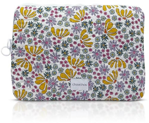 Chouchou -Flowers Laptop Sleeve, Laptop Case Cover Compatible with 13-13.3-14 inch Notebook,MacBook Air,MacBook Pro 14 Inch,Computer, Flower