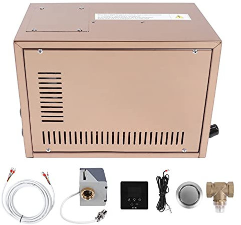 Natudeco Generador De Vapor Duchas De Vapor De 3kw 220 240v Generador De Vapor para Sauna con Controlador Programable Generador De Vapor para Baño De SPA En El Hogar