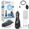 Waterpik Munddusche kabellos, Cordless Advanced, Testsieger 2024, Precision Pulse Technology, bis zu 99,9 Prozent Plaque Entfernung, 4x Aufsätze, 3 individuelle Modi, Induktionsladesystem, Schwarz