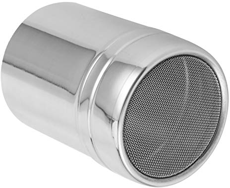 Spargitore in polvere a maglia fine in acciaio inox, colino da caffè per cuocere e cucinare in cucina (L)
