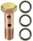 VekAuto Kit Doppio Bullone Banjo, M12x1.5 Lunghezza 45mm Filettatura Metrica Adattatore Raccordo Linea Freno Turbo Universale per Auto in Metallo Resistente Tono Bronzo